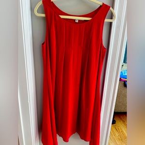 Red max studios long tank top dress Small